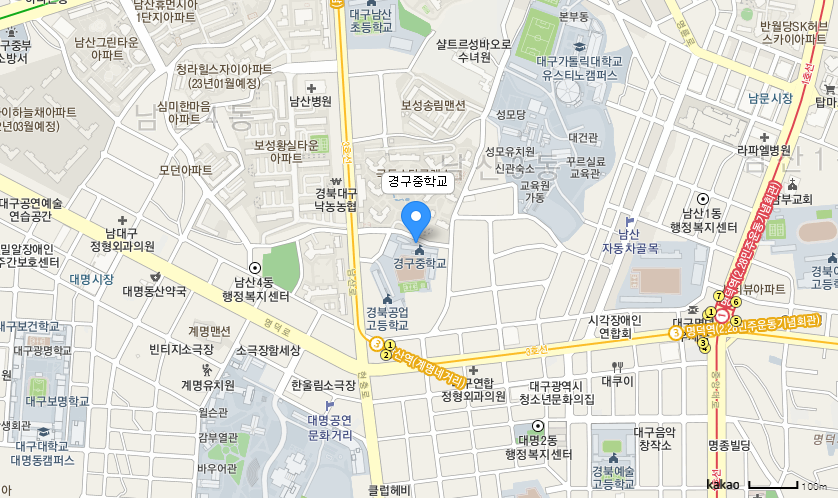 학교 찾아오시는 길 지도